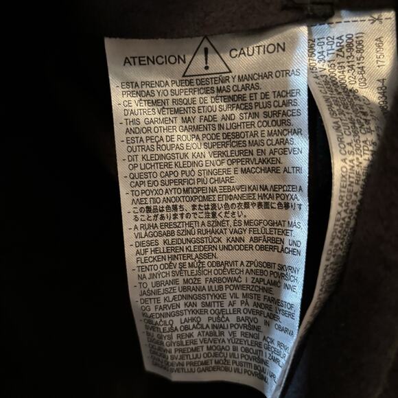 Zara Faux Leather Snap Up Jacket - Picture 5 of 13